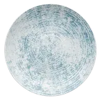image of Schonwald 9021322-63072 - 8¼" Round Coupe Rim Plate, Scratch‑Resistant Porcelain, Blue, 6/Case