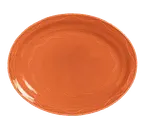 image of Libbey 903034001 Platter, 13.5" x 10.5" Porcelain, Cayenne Cantina® Carved, Rimmed - 6/Case