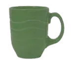 image of Libbey 903035004 - China Mug, 11 oz Sage Porcelain, 4½" Dia x 4" H, Cantina Pattern - 12/Case