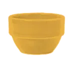 image of Libbey 903044370 - 8 oz Bouillon Cup, 4" Dia x 2-1/8" H, Saffron Porcelain, Cantina Pattern- 36/Case