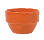 image of Libbey 903045370 Bouillon Cups, 8 Oz, 4" Dia × 2‑1/8" H, Porcelain, Cayenne Cantina® Finish, Stackable, Fully Vitrified - 36/Case
