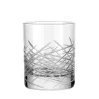 image of Reserve by Libbey 9034/69477 Crosshatch Rocks Glass, 9 oz, HD2 Rim, Dishwasher Safe, USA - 24/Case