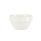 image of Libbey 905356011 Ramekin, 2-1/4 oz, 2.5" Dia x 1.5" H, Rideau White Porcelain, Stackable - 36/Case