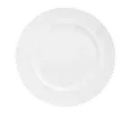 image of Libbey 905356307 - 8¼" Round Wide‑Rim Porcelain Plate, Royal Rideau™ Slenda® Pattern - 12/Case