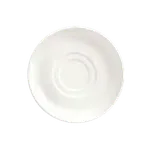 image of Libbey 905356430 Soup Cup Saucer, 6.5" Double Well Royal Rideau Porcelain Slenda® Pattern - 36/Case