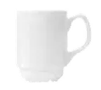 image of Libbey 905356508 China Mug, 8 oz (4" Dia x 3¾" H) Porcelain, White Royal Rideau Stackable - 36/Case