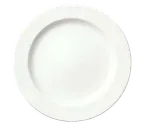 image of Libbey 905356832 - 6¼" Round China Plate, Medium Rim, White Royal Rideau Porcelain, Slenda® Pattern - Case