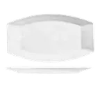 image of Libbey 905356908 Serving Tray, Oblong 9½" x 5½" Porcelain, White Royal Rideau™ Slenda® Pattern - 12/Case