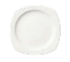 image of Libbey 905437893 - Square China Plate 10"¼, Flat Edge, Porcelain, Royal Rideau™ - 12/Case