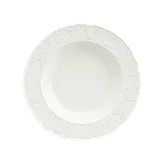 image of Schonwald 9060120 Round Soup Bowl, 9.5 oz (7.9" Diameter), Porcelain, Continental White™ Marquis Pattern - Case