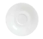 image of Reserve By Libbey 911190012 - 6" Round Bone China Saucer, Vitrified White, 6" Diameter - 36/Case