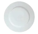 image of Libbey 911194004 - 9.25" Round Plate, Medium Rim, Aluma White, Reflections™ Pattern - 12/Case