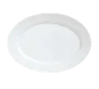 image of Libbey 911194009 - Oval Porcelain Platter 12" x 8" White Reflections™, Vitrified - 1/Case