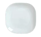 image of Libbey 911194423 Square China Plate, 12" Coupe Rim, Vitrified Porcelain, White Body - 12/Case