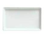 image of Libbey 911194482 - Rectangular China Tray 6" x 4", Aluma White Porcelain, Vitrified - 1/Case