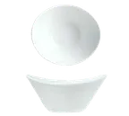 image of Libbey 911194602 - 16 oz Oval China Bowl, 6"3/8" x 5"3/8" x 2"7/8", Polished Foot Porcelain,General Use - 36/Case