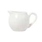 image of Libbey 911197034 Creamer Pitcher 5 Oz (4‑1/8" Dia x 2‑3/4" H) Porcelain Slenda® Handle - 24/Case