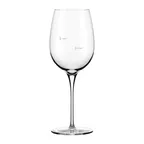 image of Reserve by Libbey 9123/U223A Wine Glass, 16 oz Pour‑Control 5 oz & 8 oz Marks, Glass - 12/Case