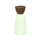 image of Schonwald 9124010 Salt Grinder, 5-7/8" Round Porcelain BoneWhite Finish, Faceted Design - 6/Case