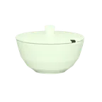 image of Schonwald 9124922 Allure Sugar Bowl, 7-3/4 oz Round Porcelain with Lid BoneWhite Finish - 6/Case