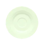 image of Schonwald 9126908 Espresso Saucer, 5-1/4" Dia., 1-7/16" Well, Porcelain, BoneWhite™ Finish - 12/Case