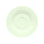image of Schonwald 9126919 Allure BoneWhite™ Round Porcelain Saucer 6.5" Diameter Faceted Design - 12/Case