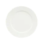 image of Schonwald 9130027 - 10.5" Round Porcelain Plate, White™ Pattern, Microwave/Dishwasher Safe - 6/Case