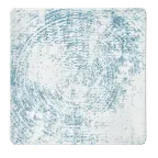 image of Schonwald 9131520-63072 Square China Plate, 7.875" Coupe Rim, Porcelain, Structure Blue - 6/Case