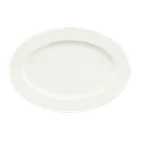 image of Schonwald 9132033 - Oval Porcelain Platter 12" x 9", Continental White™ Dining, Microwave Dishwasher Safe - 6/Case