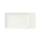 image of Schonwald 9132111 - Rectangular 7‑3/4" Porcelain Platter, White™, Dishwasher Safe - 12/Case