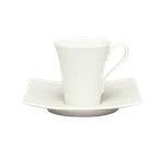 image of Schonwald 9135360 Espresso Cup, 3.5 oz Porcelain, White™ Microwave Safe, Fine Pattern - 12/Case