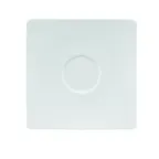 image of Schonwald 9137010 Porcelain Saucer, 4.75" x 4.75" with 1.16" Well, Microwave Safe - 12/Case