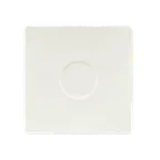image of Schonwald 9137018 China Saucer 6.5" x 6.5" with 2.06" Well, Porcelain, White™ Finish - 6/Case