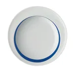 image of Schonwald 9181822-62971 Bowl, 9" Dia x 1-5/8" H, Round Porcelain, White™ Dark Blue Band - 6/Case