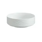 image of Schonwald 9183112 - 10 oz Round Salad/Fruit Dish, 4¾" Dia x 1½" H, White™ Donna Pattern - 12/Case