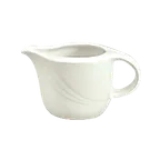 image of Schonwald 9183835 - 12 oz Porcelain Sauce Boat Donna Pattern Continental White™ Handle, 1/Case