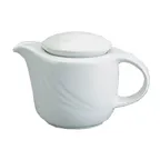 image of Schonwald 9184335 Teapot, 12 oz, Porcelain, Continental White, 4-1/8"H x 3-7/8"D - 6/Case