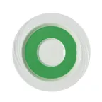 image of Schonwald 9187130-62942 Porcelain Saucer, 6-5/8" Dia., 2-3/8" Well, White with Green Band - 12/Case