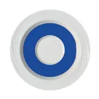 image of Schonwald 9187130-62972 Round Porcelain Saucer 6-5/8" Dia 2-3/8" Well White™ Dark Blue - 12/Case