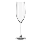 image of Reserve by Libbey 9236 - 8 oz ClearFire™ Flute Wine Glass, Tempered, 9" Height, Stem Base - 12/Case