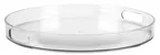 image of Libbey 92393 Round Serving Tray, 14" Clear Tritan, Dishwasher Safe, BPA‑Free Wake™ Finish - 6/Case