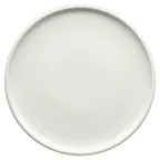 image of Schonwald 9251226 - 10¼" Round Porcelain Plate, Flat Coupe Rim, Continental White™, Microwave Safe - 6/Case