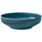 image of Playground 9256615E - 16 oz Round Porcelain Bowl, 5" Dia x 2-1/8" H, Petrol Blue - Case