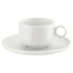 image of Schonwald 9256920 - Round Porcelain Saucer 6.5" Dia x 0.75" H, White™ Finish, Microwave Safe - 12/Case