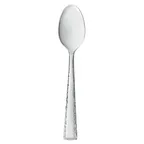image of Libbey 926002 Dessert Spoon – 7‑3/4" Hammered Finish, 18/8 Stainless Steel, Conde™ - 12/Case