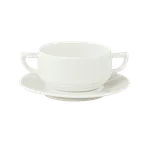 image of Schonwald 9302728 - Soup Cup, 9.5 Oz, 2.5" Dia Foot, Porcelain, White™ Finish, Handles - 12/Case
