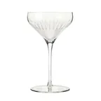 image of Reserve by Libbey 9329/AM8Y8J - 8 oz Glass Coupe, Saucer Shape, HD2 Rim, 6½" H x 3¾" T - 12/Case