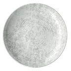 image of Schonwald 9331221-63070 China Plate, 7.875" Round Coupe Rim, Porcelain Structure Grey - 12/Case