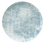 image of Schonwald 9331232-63072 China Plate, 12.625" Round Coupe Rim Porcelain, Structure Blue - 6/Case