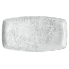 image of Schonwald 9332336-63070 - Porcelain Platter, 14" x 7" Grey, Scratch‑Resistant, Narrow Rim - 6/Case
